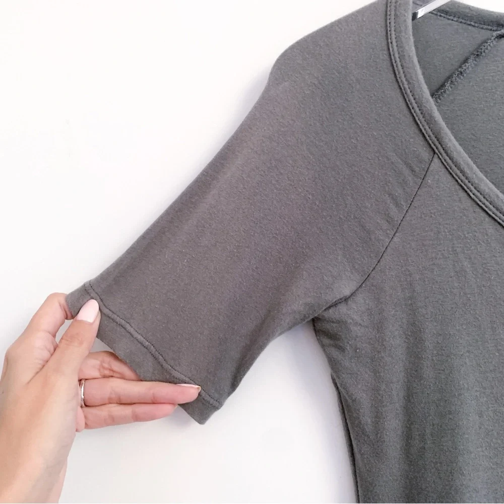 James Perse Ruched Raglan Mini Dress 1 - Picture 5 of 8